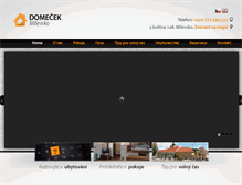 Tablet Screenshot of domecekmilevsko.cz